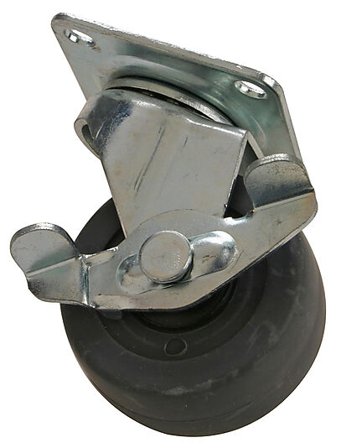 PN-BESLAG TRANSPORTHJUL MED PLATE OG BREMS Ø50MM