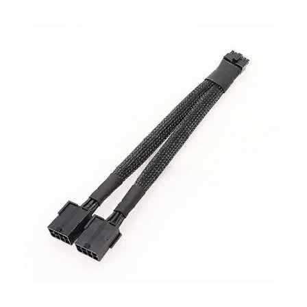 Skjermkort 12VHPWR PCIe 5.0 12-pinners til dobbel GPU PCIE 8-pinners kabel for RTX30-serien 3070 3080 RTX3090