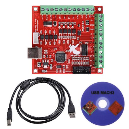 4 Akse Mach3 Stepper Motor Motion Controller Kort Breakout Board USB Interface