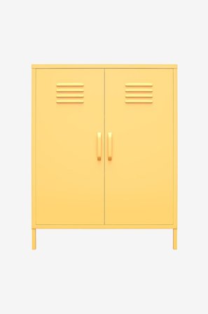 Dorel Home - Kaksiovinen kaappi Cache - Keltainen - Senkit & sivupöydät - - Homeroom