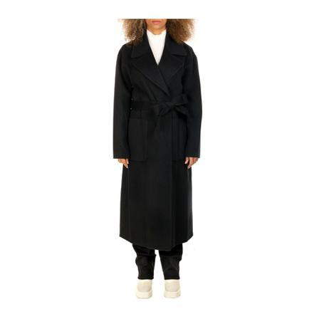 Michael Kors Belted Coats Sort, Dame Uldfrakker