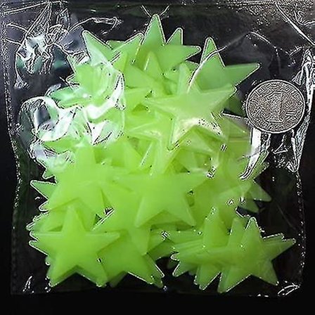 25/50/100 stjärnor som lyser i mörkret, lysande stjärnor och måne