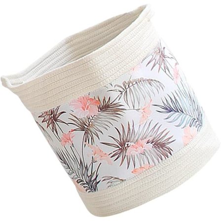 Bomullssnöre förvaringskorg hopfällbar presentkorg bomullsrep dekorativ blomkorg hopfällbar förvaringslåda liten filt korg vävning