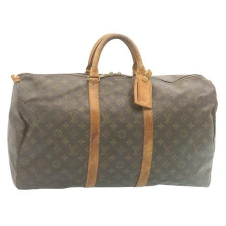 Louis Vuitton Vintage, Pre-owned Keepall 50 Bruin, Dames, Maat:ONE Size