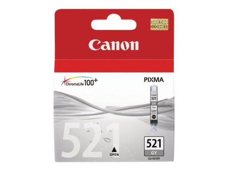 Canon Bläckpatron PIXMA CLI-521 GY, 2937B001, ChromaLife100+-bläck, grå, singelförpackning - Lyreco - Toner och bläck > Bläckpatroner > Bläckpatroner 