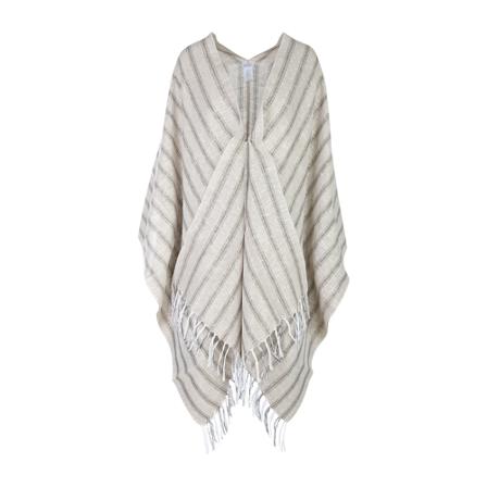 Brunello Cucinelli, Linen Poncho Beige, Dames, Maat:ONE Size