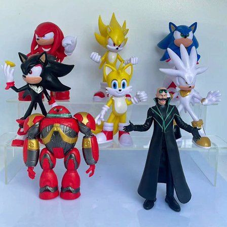 Sonic Figurer 8-pack Bildekor Tårtdekorationer