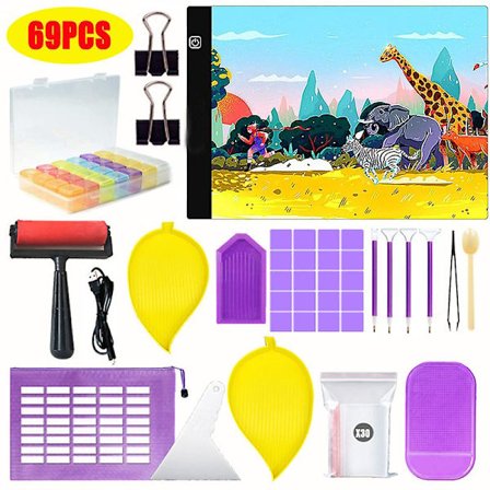 Diamond painting , 68kpl diamond painting säilytyslaatikot, paikat 5d diamond painting