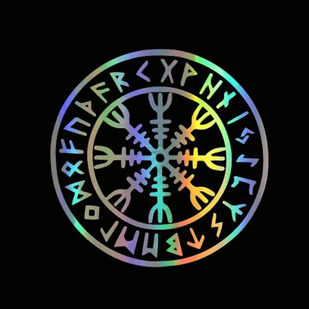 Motorsykkelklistremerke Tegneserie Viking Rune Morsom Reflekterende Bilklistremerker Moto Auto Dekal Morsom Jdm Vinyl På Bil Styling - Dekaler & 