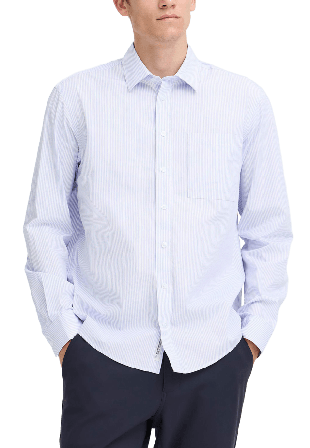 Casual Friday BJØRN Striped Shirt Tröjor Herr Vit XXL