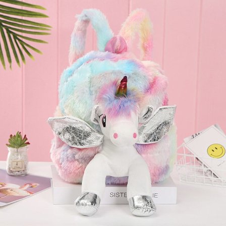 Unicorn Cute Kids Figur Zipper Ryggsäck