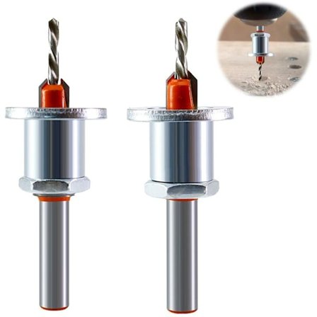 2 stk. træbor, HSS bor sæt, 8 mm stål koniske bor, forsænker bor sæt til boring i træ, plast, bor huller (størrelse)