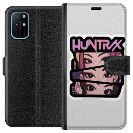 Kompatibel Tegnebogsetui til OnePlus 8T K-pop-inspireret futuristisk pigegruppe i neonlys og kosmisk sci-fi scene