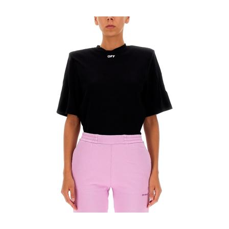 Off White, T-Shirts Czarny, Kobieta, Rozmiar: S