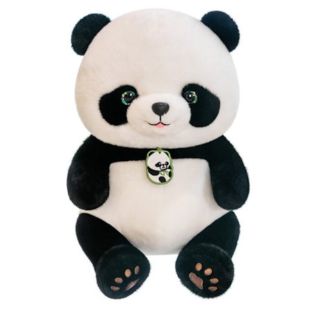 Panda Beibei Doll Pillow Cartoon Giant Panda Doll Plush Toy Cushion Doll(36cm)