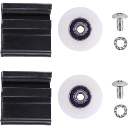 2025 Senaste Modell Ersättningskit för Växthusdörrhjul, 22mm Skjutdörrsrullar Tillbehör Anti-aging Nylon Ersättning