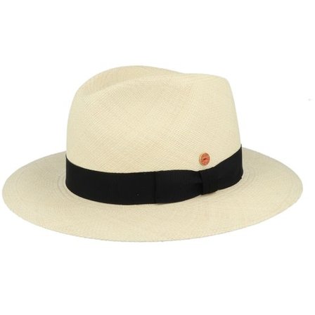 Mayser - Beige straw Hatt - Menton Panama Naturak Straw Hat @ Hatstore