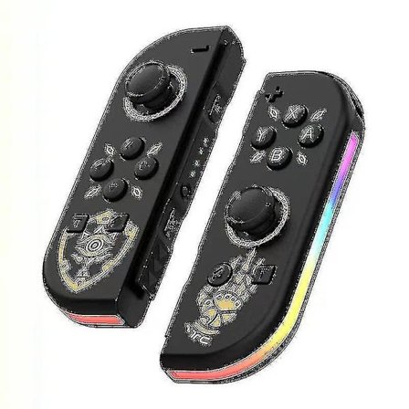 Trådløs kontroller kompatibel med Nintendo Switch, Oled, Lite Gamepad Joystick (l/r) erstatning med RGB-lys