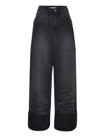 Cannari Concept | Black Wash Loose Jeans | 36