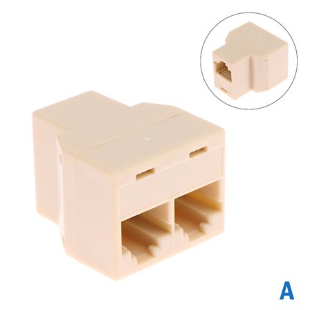 RJ45-kontakt 1 till 2-vägs LAN Ethernet-kabel Nätverk Cate6 Spli