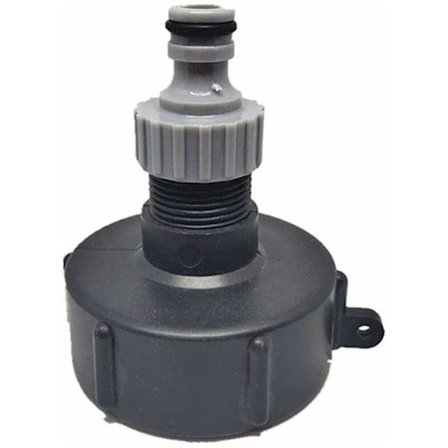 1000L Tank Snabbkoppling Nippel, S60X6 IBC Multitank Krananslutning, IBC Tank Adapter Slanganslutning (Plastutlopp, 3/4')