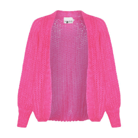 Noella Joseph Knit Cardigan - Bright Pink Tröjor Dam Rosa L/XL