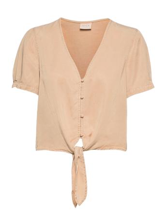 Vimira Listi S/S Shirt/Su Pink Vila