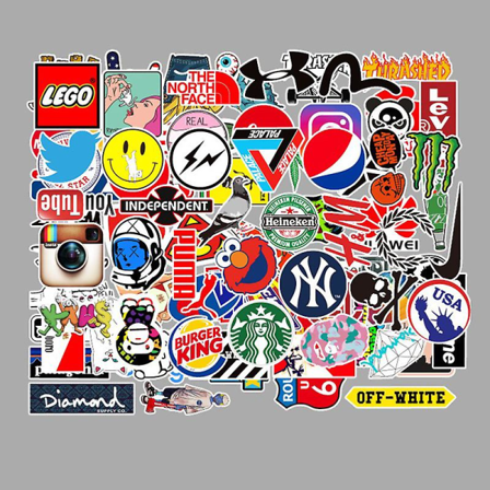 100 Klassisk modestil Graffiti klistermärke Bil resväska Laptop Skateboard Stiker