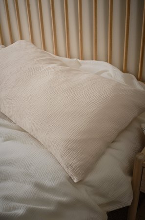 Jotex - Putetrekk i Musselin 50x90 Cm Lys beige - AMILIA - Kjøp Putevar hos Jotex