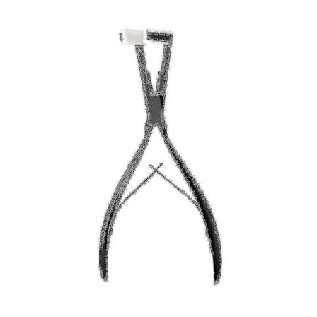 Tejp-i-hårförlängningar Tång Rostfritt Stål Platt Yta Förlängningar Tejp Försegling Klämma Tång Till