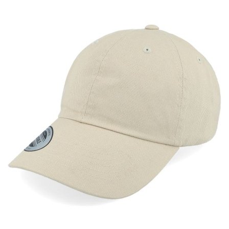 Yupoong - Beige unconstructed Keps - Oak Ecowash Beige Dad Cap @ Hatstore