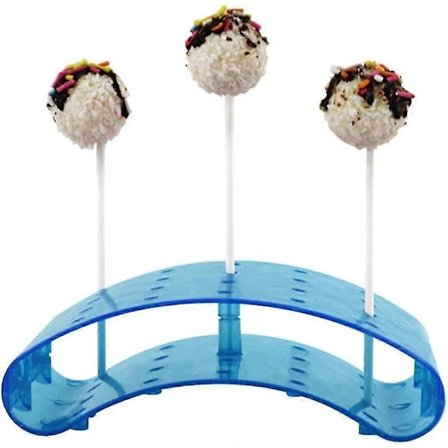 Klubholder til op til 20 Cake Pops, Transparent Displaybase Hylde Blå