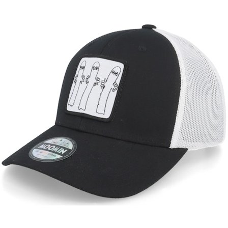 Moomin - Černá trucker Kšiltovka - The Hattifatteners Black/White Trucker @ Hatstore