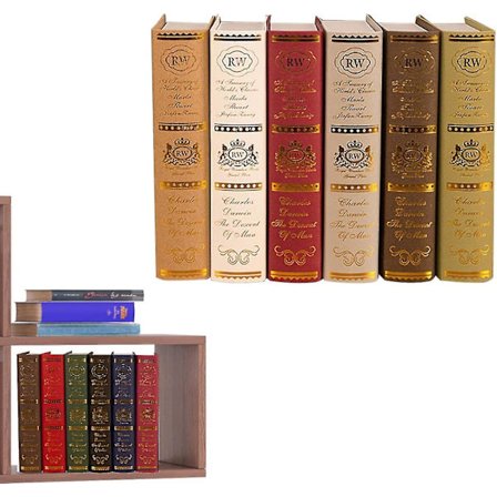 Böcker för att dekorera hyllor - Vintage Antique Book Bronzing Fake Book Model - Möbeldekoration Faux Books för bokhylla bondgård vardagsrum