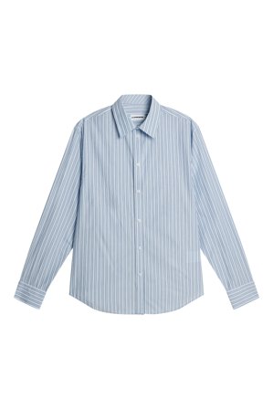 J.Lindeberg - Zachary Cotton Stripe Shirt - Fashion - Blue - Men - M