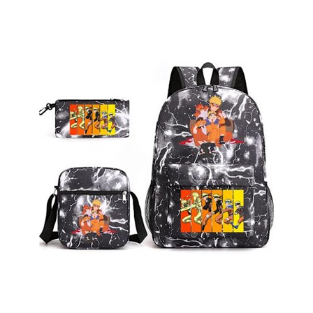 Naruto Student Rygsæk Tredelt Sæt1