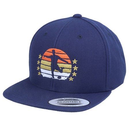 Forza - Blå snapback Keps - Kids Sunset Football Logo Navy Snapback @ Hatstore