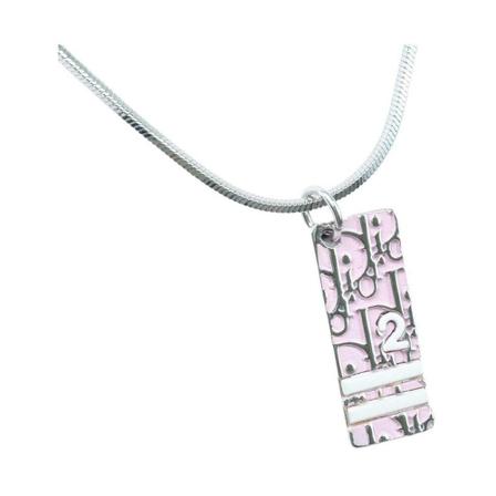 Dior Vintage Pre-owned Halsband grå, Dam Vintage Smycken, Dam, Storlek: ONE SIZE