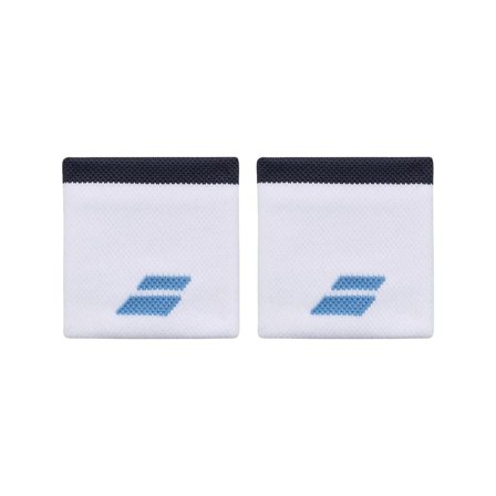 Babolat Logo Wristband White/Drive Blue