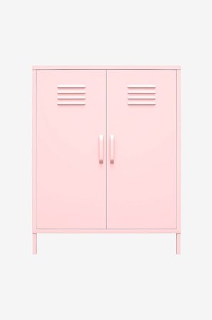 Dorel Home - Skåp med två dörrar Cache - Rosa - Skänkar & sideboards - Från Homeroom