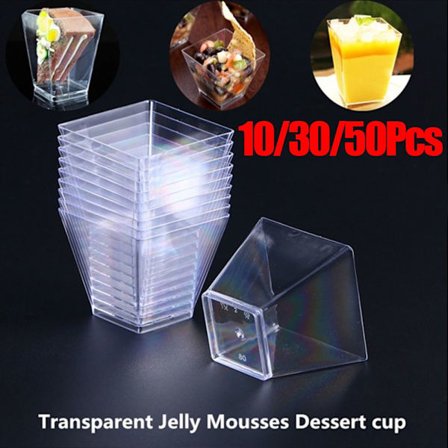 Mordely 60ml 10/30/50st Dessertkopp Engångsmuggar Mousse