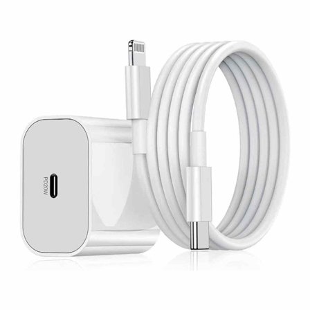 Pikalatauskaapeli iPhone 12 Pro Maxille, Turvallinen 1,5 metrin USB-C–Lightning-kaapeli vakaudella, pikalatauksella ja synkronoinnilla iPhone 11 