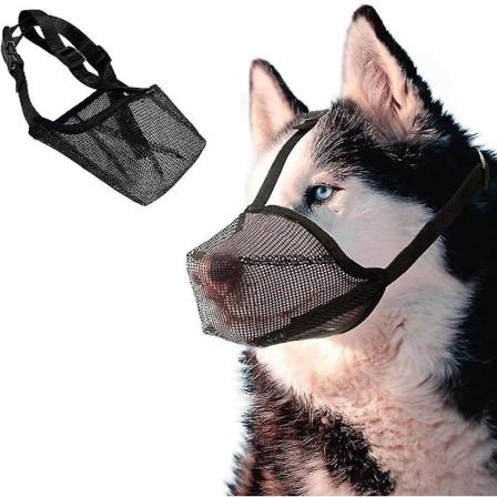 Hundmunstycke, Hundmunstycke Mjuk Nylonmunstycke, Andningsbar Husdjursmask Hundträningsmunstycke, Förhindra Att Äta, Bita Och Tugga(s)