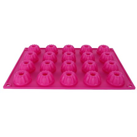 Rosröd silikonform för bakning av tårtor, DIY, non-stick bakform för bakning av tårtor