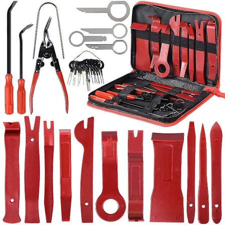 30 stk bilinteriør spenne fører dør spiker driver gummi spenne d