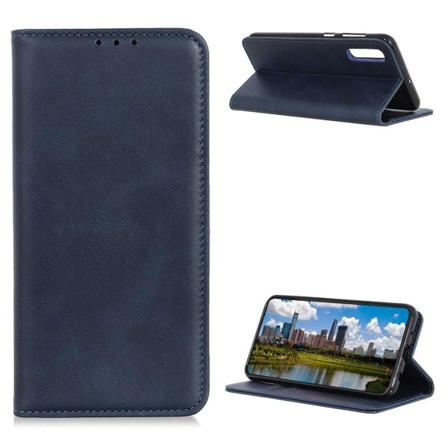 Lompakko-style Aitoa Nahkaa Läppäkotelo For Sony Xperia Ace 2 - Sininen Blue