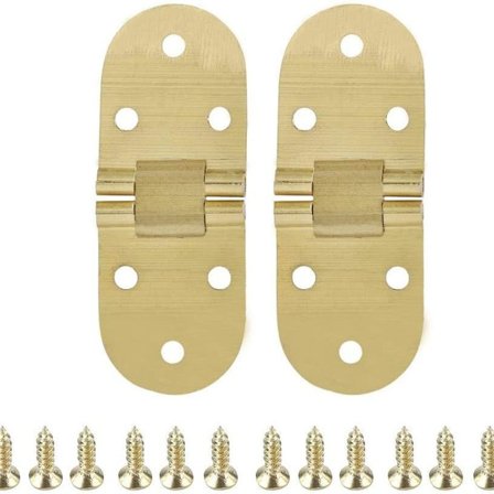 Pakke med 2 hængsler til skabe, hængsel til klapbord, hængsel med skruer 80