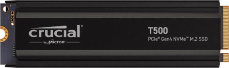 Crucial T500 1TB PCIe Gen4 SSD w heatsink NVMe M.2