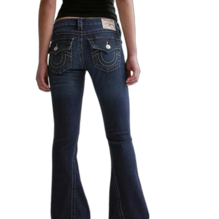 True Religion bootcut jeans mörkblå