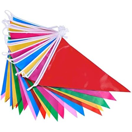 Viirinauha Garland Triangle Banner 100kpl Bunting Dekoraatio